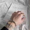 Модный корейский браслет из титановой стали: Унисекс стиль хип-хоп, простая индивидуальность для студентов и пар
