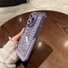 Фиолетовый прозрачный чехол для телефона с невидимым кронштейном для Iphone 14 13 11 12 Pro Max 14 Plus, мягкий прозрачный противоударный бампер, задняя крышка