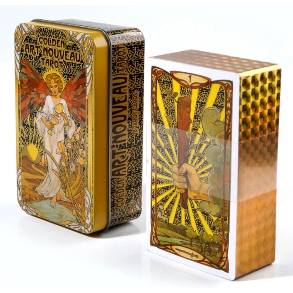 Wondering Spirit Tarot 78pcs In a Tin Metal Box Gold-plated Edge Tarot Cards For Divination Tarot Deck Beautiful Package