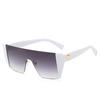One-piece sunglasses, European and American trends integrated versatile large-frame glasses, personalized box metal accessories sunglasses
