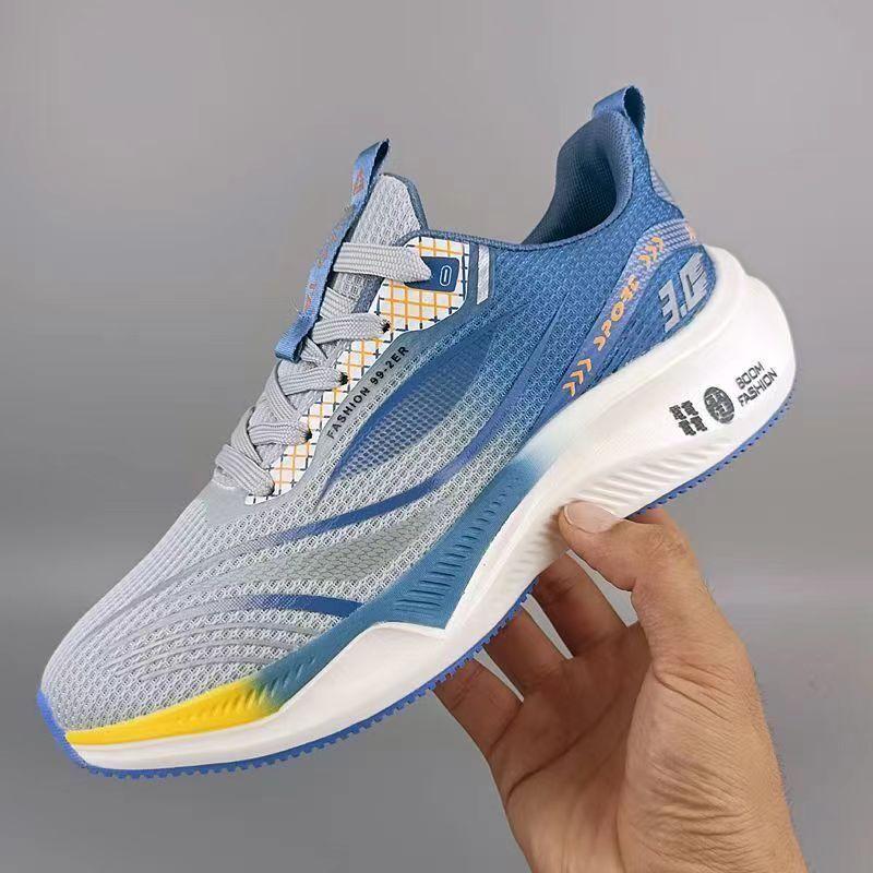 2024 Trendy and Fashionable Men's Versatile Casual Sports Shoes Fashionable Soft Sole Running Shoes Shallow Lace Up Men's Shoes