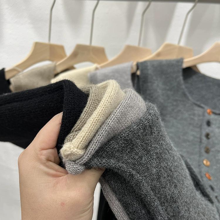 DIMANAF 2025 Осень Женский Жилет без рукавов на пуговицах Свитера Стиль Свободная Вязка Повседневный Свитер