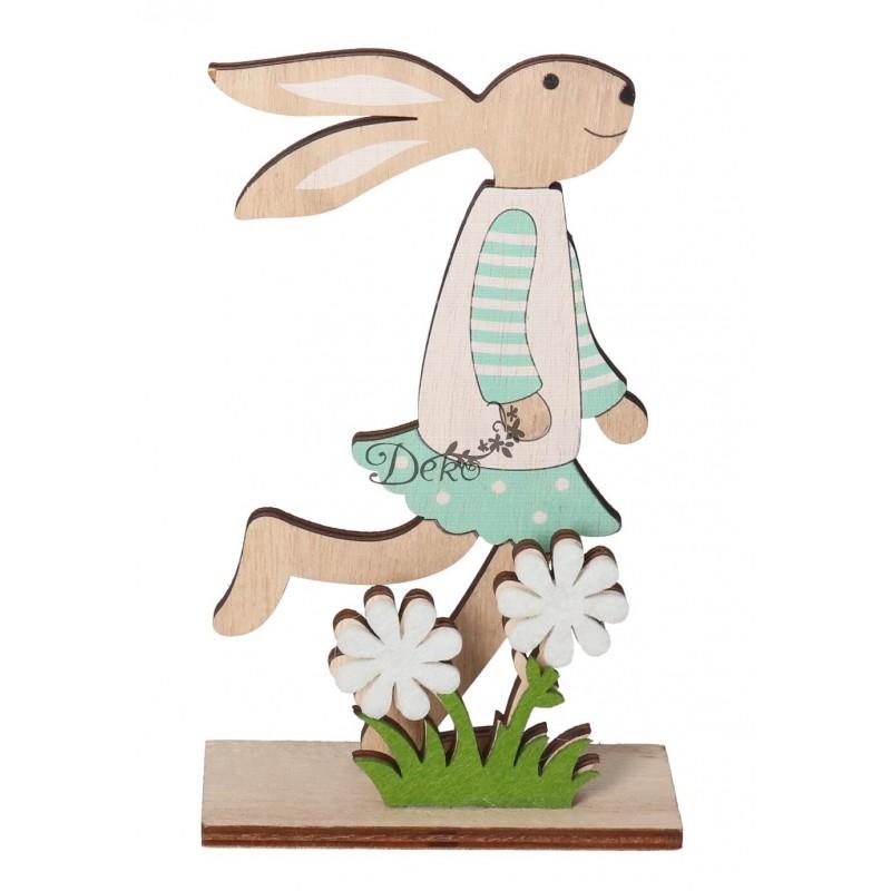 EASTER BUNNY WOODEN DECORATION FIGURE