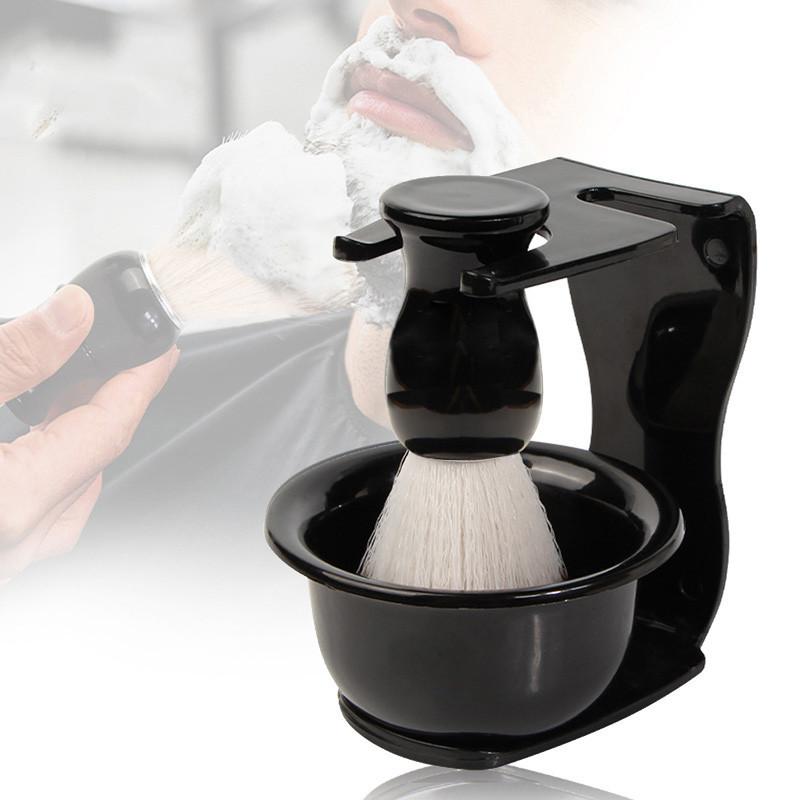 Набор помазков для бритья Набор для бритья 3-в-1 с помазком Чаша для бритья и подставка для бритья Мужской подарочный набор для бритья на День отца