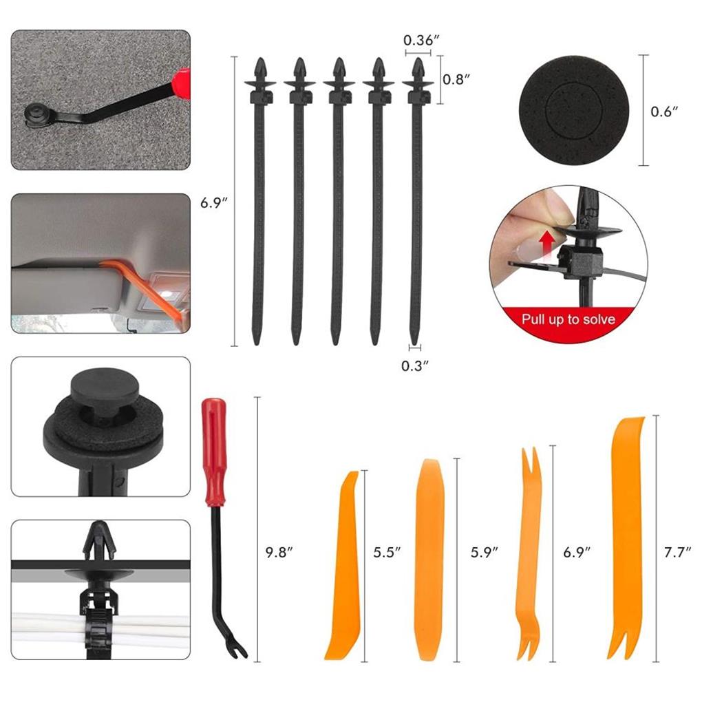1000/500/200/100 шт. Набор автомобильных зажимов с коробкой, смешанный, для кузова автомобиля, нажимной фиксатор, заклепка, бампер, дверная обшивка, панель, зажим для крепления