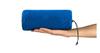 Inflatable tourist trekking mattress for a tent with a pump and a headrest