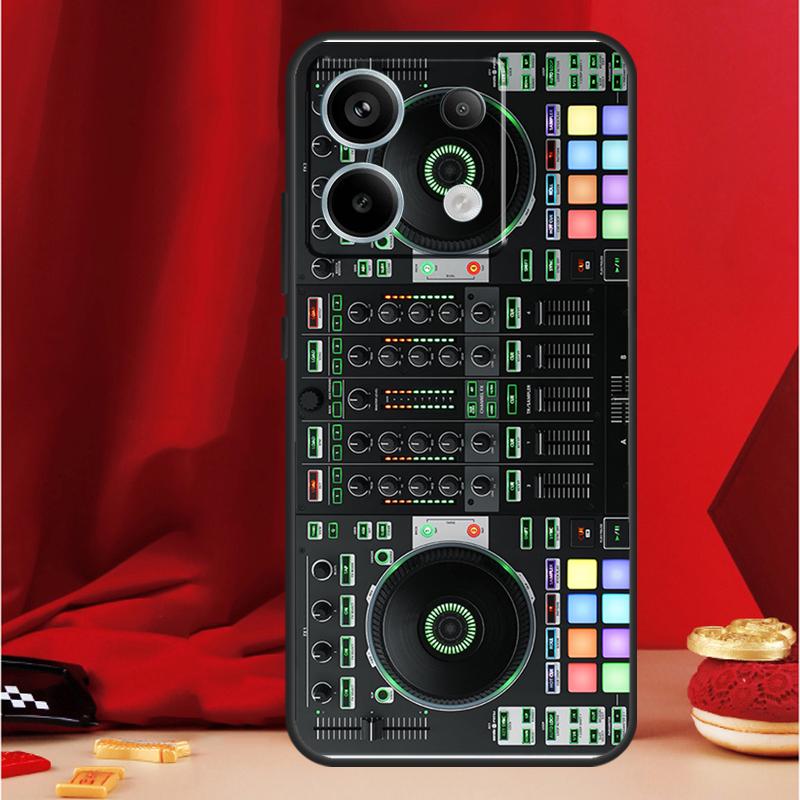 Чехол-кейс для DJ-контроллера-микшера электронной музыки для Xiaomi Redmi Note 14 12 11 10 13 15 Pro Plus Redmi 15 13 10C 12C 13C 14C 15C Funda