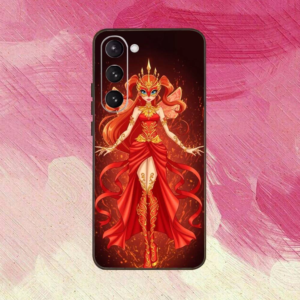 Чехол для телефона W-Winx Clubs для Samsung Galaxy A73, A72, A71, A70, A53, A52, A51, Другие Мягкий Черный Чехол