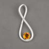 Украшения из цитрина, Подвески ручной работы, Подвеска из стерлингового серебра 925 пробы для свадебного подарка