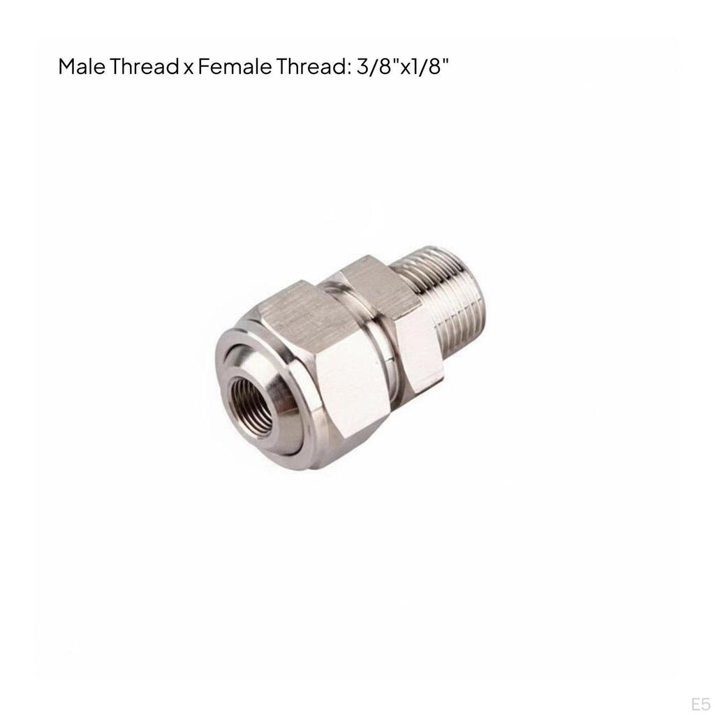 Spray Nozzle Swivel Adapter Adjustable Ball Joint Universal Threaded Connector for