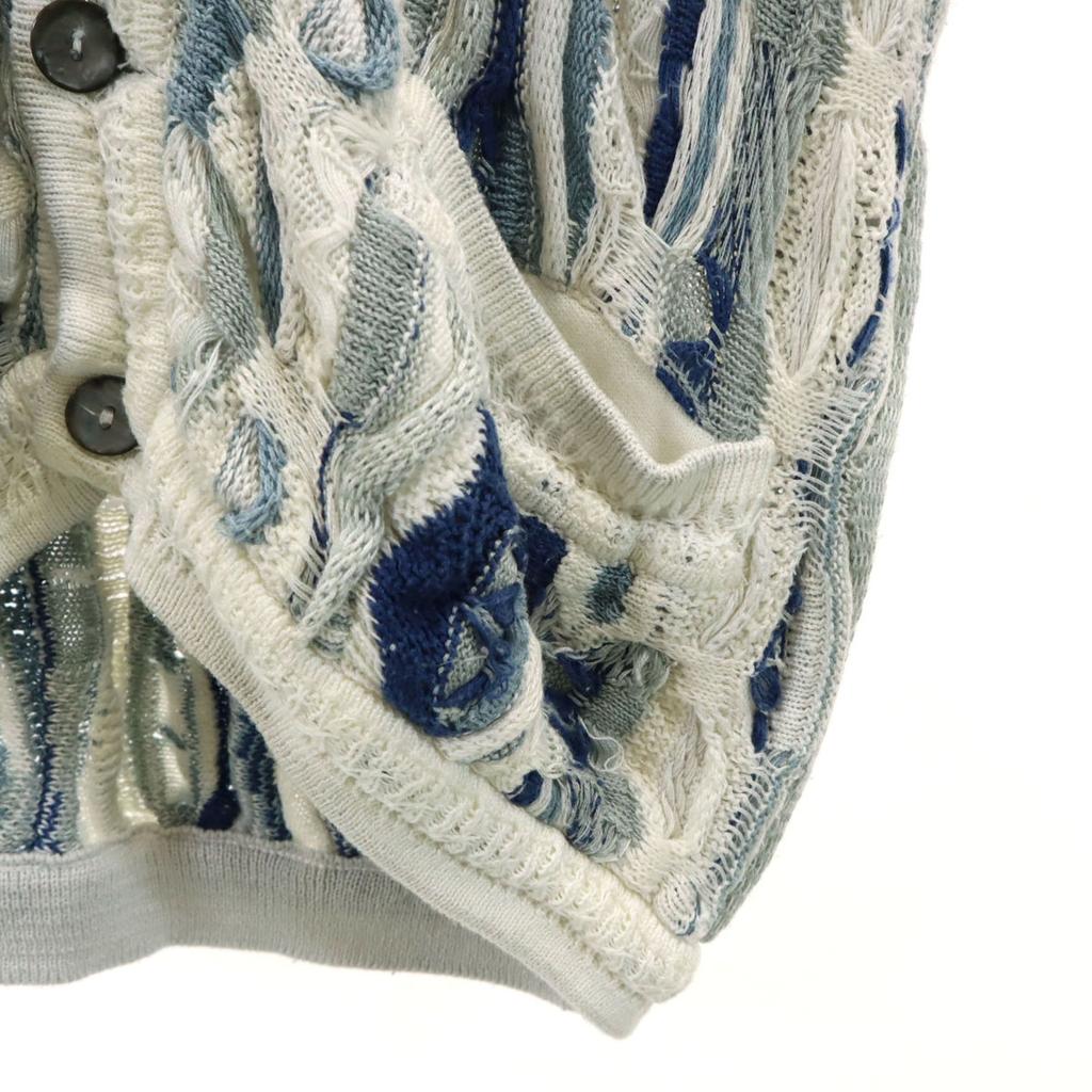 Coogi 90s Australian Made Old Overall Handle Long Sleeve Shawl Collar 3D Knit Cardigan Men's Used