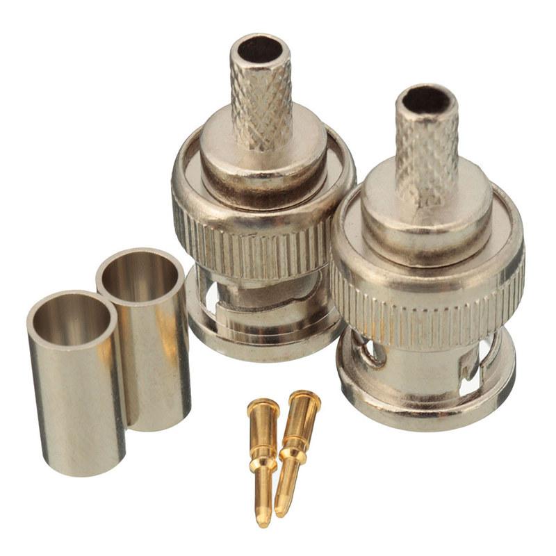 BNC plug connector for RG58 cable