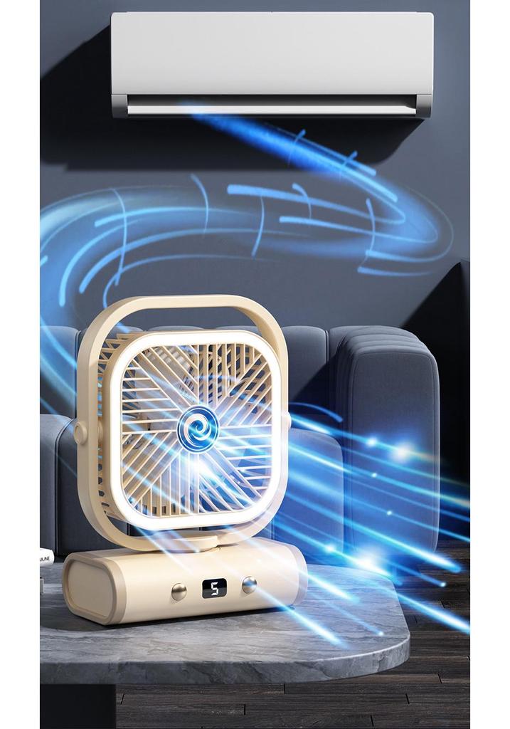 Compact USB Charging Silent Desk Fan for Home or Office