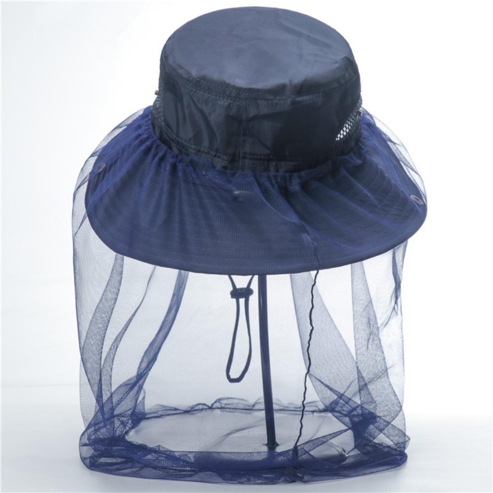 Portable Mosquito Net Hat Breathable Insect Mesh Hat New Fishing Sun Cap
