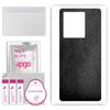 apgo Protective Skin Sticker for the Back Compatible with Vivo iQOO Neo6, Wrap Film, Foil, Vinyl - Pattern Black Leather
