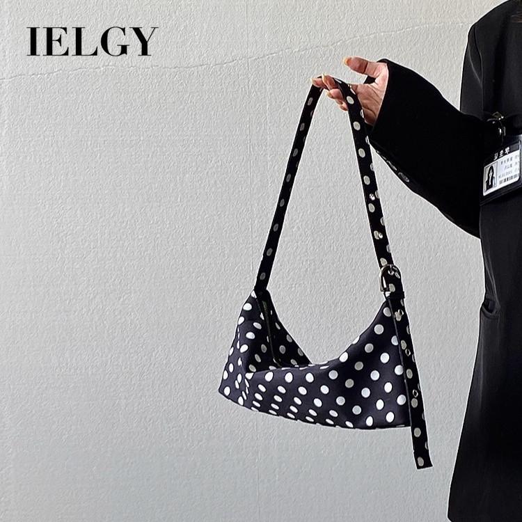 IELGY Ladies Shoulder Bag Polka Dot Lightweight Casual Lazy Feel All-Match Can Cross-Body