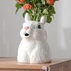 Керамическая ваза Милый кролик Лейка Горшок Гидропонный Цветочный Кашпо Гостиная Настольные Вазы для Цветов Керамика Украшения Дома