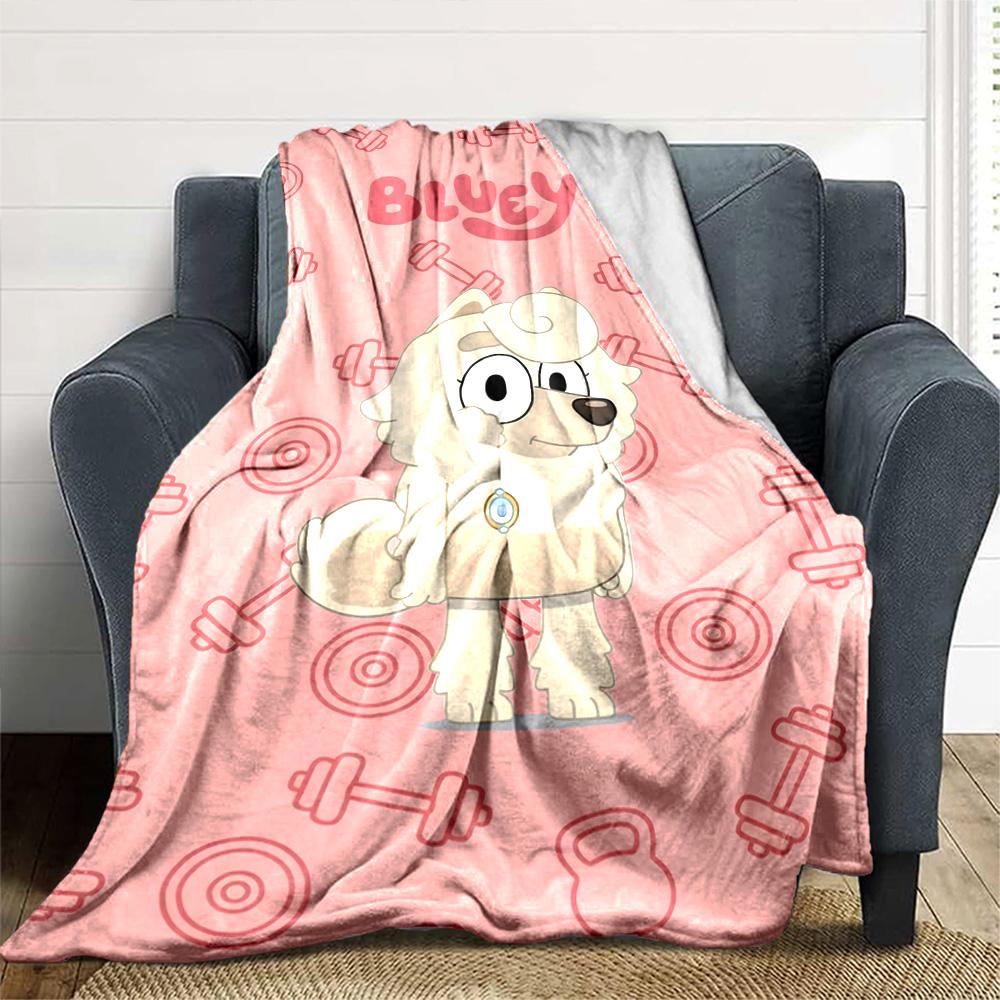 Bluey Blanket Comfortable Suitable for Chair Office Picnics All-Season Use Modern Gifts For Family Or Friends