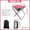 16 Inch Tall Portable Folding Aluminum Alloy Lightweight Stool Seat with Carry Bag for Fishing Outdoor Camping Hiking and BBQ
