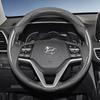 Подходит для Hyundai, Чехол на руль с текстурой под карбон, Сегментированный дизайн с быстрым снятием, Прочный, для Tucson Elantra Avante I30 Седан