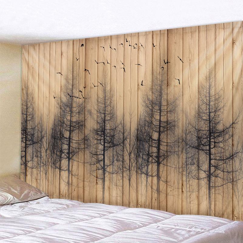 Винтажная деревянная доска, художественный гобелен, настенная подвеска, деревянная доска, эстетика, украшение комнаты, богемное украшение в стиле хиппи, украшение на стену дома, 8 размеров