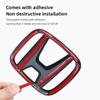 ZAG1 Honda Car Logo ABS Auto Front Grille Emblem Trunk Sticker Accessories For Honda Accord Civic 8th 9th 9.5th 10th 11th Generation