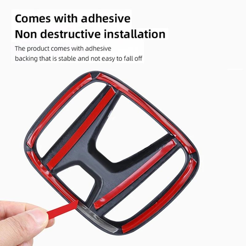 ZAG1 Honda Car Logo ABS Auto Front Grille Emblem Trunk Sticker Accessories For Honda Accord Civic 8th 9th 9.5th 10th 11th Generation