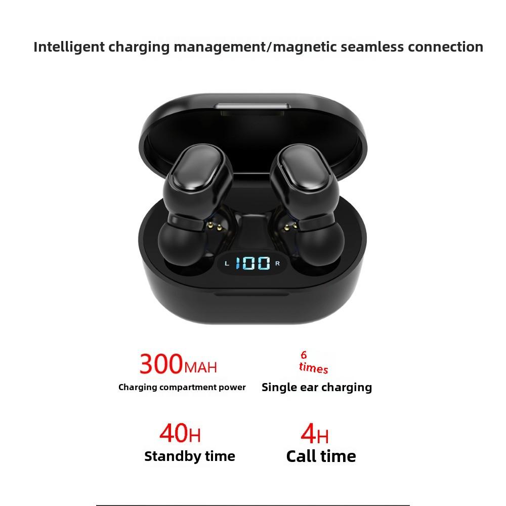 Новые беспроводные бинауральные мини-вкладыши спортивные наушники M1 с цифровым дисплеем 5.0TWS Bluetooth