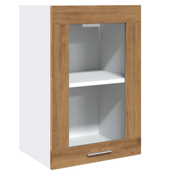 VidaXL Vitrine suspendue "Lyon" Chêne artisanal 40 x 31 x 60 cm Bois d'ingénierie 856099