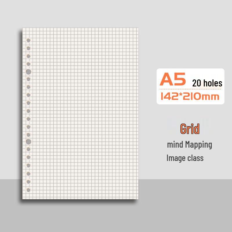 Тетрадь на кольцах B5 с мягкой обложкой, съемный блок в клетку, формат А4/А5, толстая обложка, идеально подходит для подготовки к последипломным экзаменам