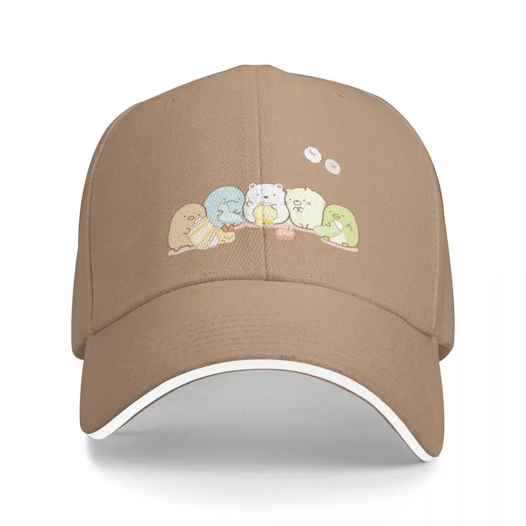 Sumikko gurashi with their toys Baseball Cap Brand Unisex cap Hat Unisex For The Sun Womens Unisexs