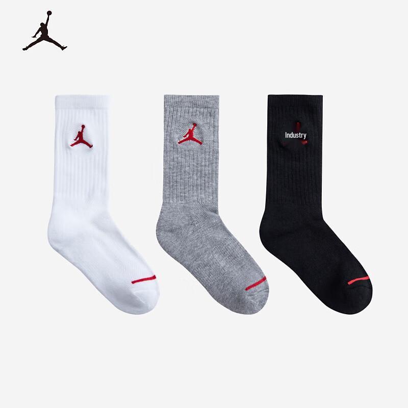 Jordan Детские спортивные носки средней длины, 3 пары
