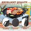 Non-Stick Round Griddle Pan Heavy Duty Non-Stick Grill Pan Durable BBQ Grill Pan  Grilling