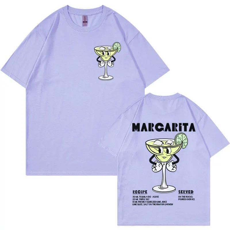 Margarita Meme Tshirt Funny Cocktail Unisex Vintage Cartoon Tee Shirt Men Fashion Aesthetic Summer Pop Art Short Sleeve T Shirt