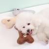 Подушка для питомца в форме кости, износостойкая плюшевая игрушка для кошек и собак, игрушка для собак для грызения