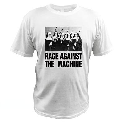 Мужская футболка Rage Against The Machine Монахини с оружием Рэп-метал группа Футболки Дышащие Фитнес Топы с круглым вырезом Ropa Hombre