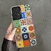 Italian Sicilian Style Floral Pattern Shockproof Phone Case for Samsung A17 A16 A15 A14 A37 A57 A36 A56 A26 A35 A55 A25 A34 A54