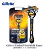 Оригинальные бритвенные лезвия Gillette Fusion ProShield FlexBall, брендовые бритвенные машины, моющиеся картриджи для бритв, сменные кассеты для ухода за лицом