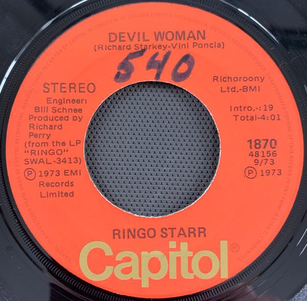 7inch Record RINGO STARR - You're Sixteen 1870 Capitol Records Canada Rock Used