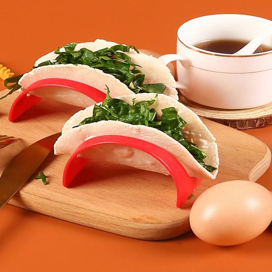 6/12 шт. держатель для тако, пищевой класс, не содержит бисфенола-А, для духовки, можно мыть в посудомоечной машине, штабелируемый, красочный, для индивидуальной подачи, куриный рулет, комплект подставок с твердым корпусом для тако