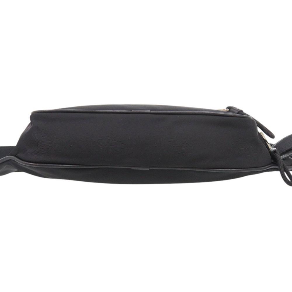 Used AUTHENTIC BURBERRY Body bag logoWaist Pouch Black Nylon