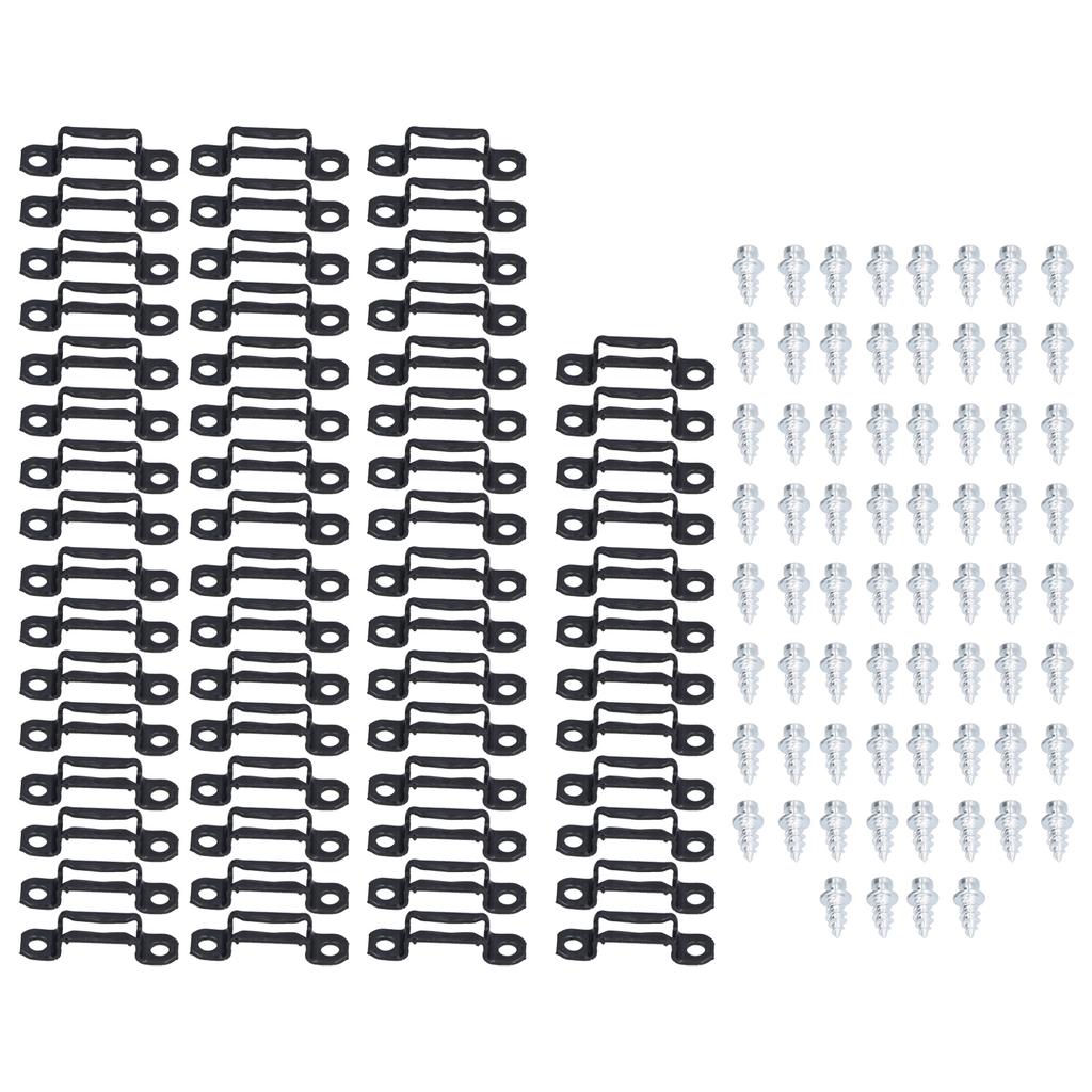60 Set 2in 1 Furniture Concealed Connector Slide Buckle Fastener for Cabinet Wardrobe Combination