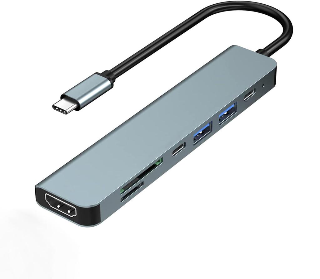 Расширение хаба USB-C на HDMI 4K: Док-станция-конвертер видео высокой четкости 3-в-1