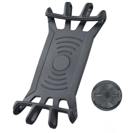 Bicycle Phone Holder Silicone Band for Garmin Computer Interface Adjustable Anti-slip MTB Mountain Road Bike Scooter Mobile Cell Phone Mount