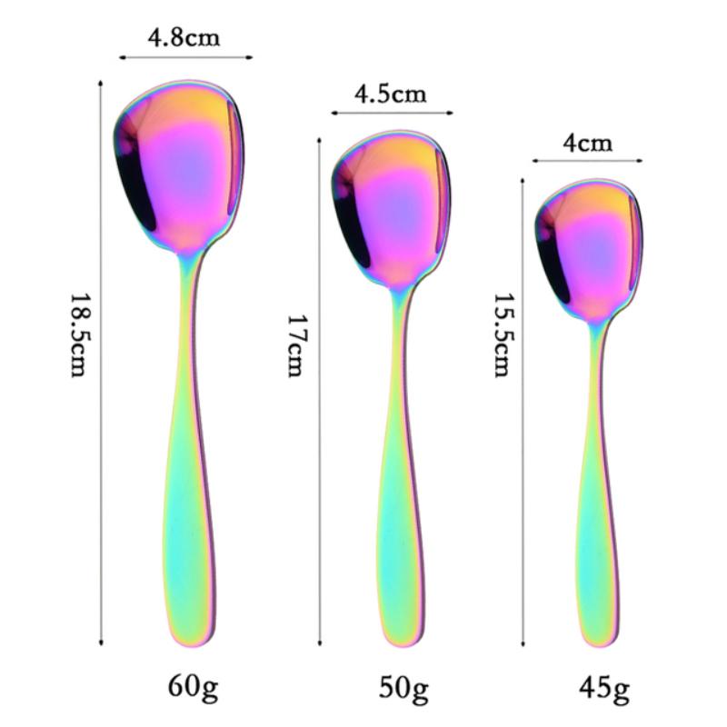 3 размера, набор суповых ложек, столовая ложка из нержавеющей стали 304, чайная ложка, семейные десертные ложки, столовые приборы, кухонные аксессуары