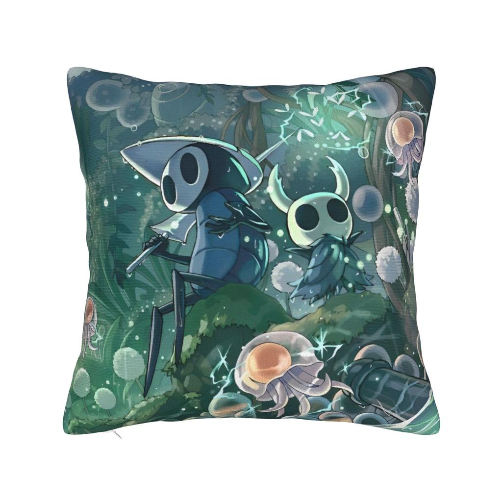 Hollow Knight Инди Игры Квадратная Наволочка Подушка-подушка для Action Adventure Новинка Декор на Молнии Наволочка для Автомобиля 18x18