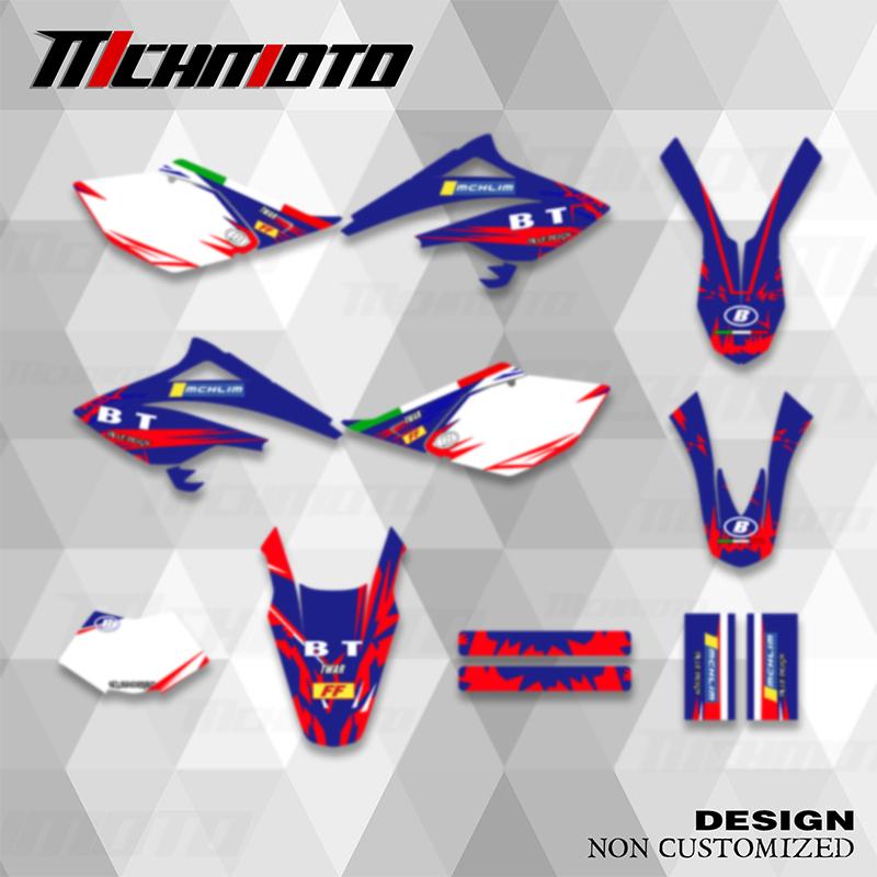 MCHMFG Full Graphics Decals Stickers For Beta RR 50 2006 2007 2008 2009 2010 Motorcycle Number Name Background