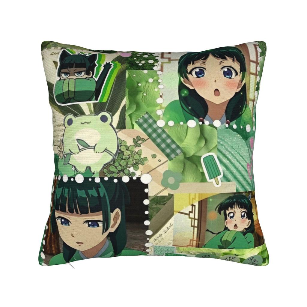 Дневники аптекаря Маомао Наволочка Мягкий полиэстер Чехол для подушки Декор Мультфильм Аниме Наволочка Чехол для подушки Декоративная Кровать Молния