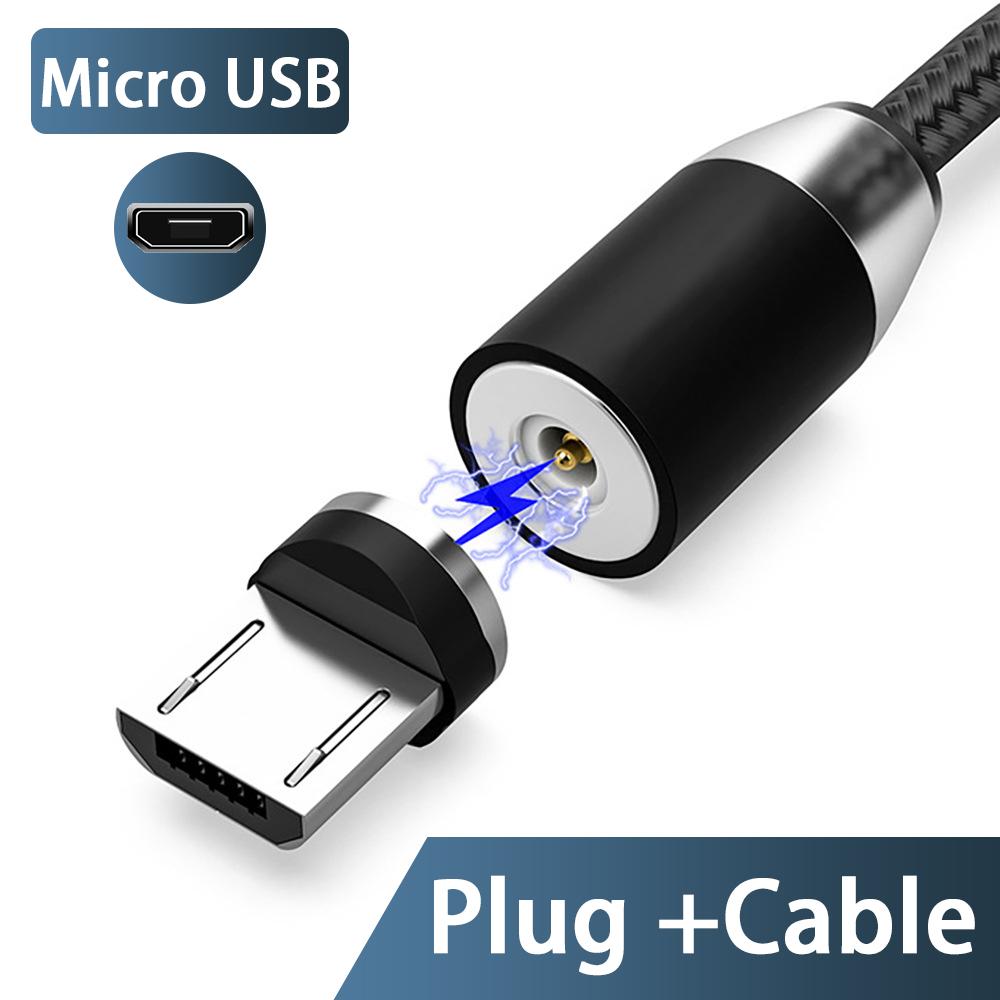 3A светодиодный магнитный USB-кабель для быстрой зарядки iPhone, кабель типа C, магнитное зарядное устройство, зарядка данных, кабель Micro USB, кабель для мобильного телефона, USB-шнур