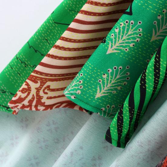 Женское пальто с карманами, цветной принт, кардиган с длинными рукавами, в стиле ретро и этническом стиле, свободная куртка средней длины на весну и осень